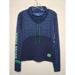 NWT Colosseum Notre Dame Fighting Irish mock neck pullover shirt - small